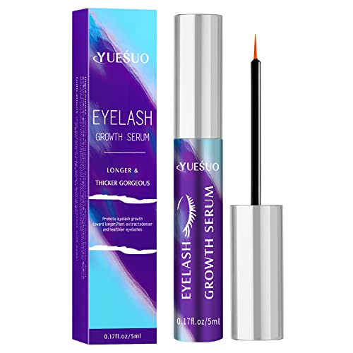 Eyelash Growth Serum and Eyebrow Enhancer: Yuesuo Upgraded Lash Serum for Eyelash Growth Promote Longer, Fuller Thicker Eye Lash Boost, Lash Growth with Irritation Free, Cruelty Free, Talc Free,5ml Eyelash Growth Serum and Eyebrow Enhancer: Yuesuo Upgraded Lash Serum for Eyelash Growth Promote Longer, Fuller Thicker Eye Lash Boost, Lash Growth with Irritation Free, Cruelty Free, Talc Free,5ml