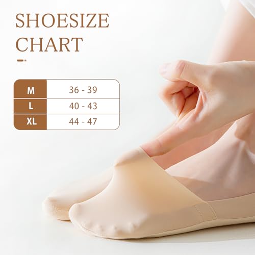 6 Paires Chaussettes Femmes Hommes Protège-Pied Invisible 36-39 40-43 44-47 – vue 3