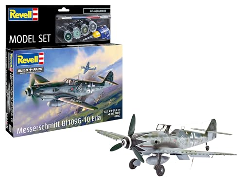 Revell Messerschmitt Bf109G-10 Erla 63752 Maquette en plastique non construite à l'échelle 1:32 avec accessoires