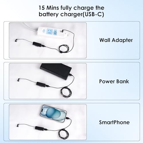 Image of Wearable Charger for RayBan Meta Gen 2, RayBan Meta Gen 1, Wayfarer /Skyler /Headliner /Oakley Meta HSTN, Portable Charger for Meta Glasses Accessories, Mini Charger for Meta