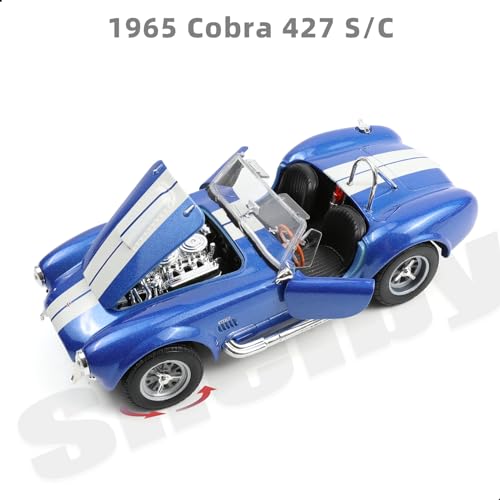 Modelo de auto 1/24 Shelby Cobra 427 S/C metal fundido miniatura 3