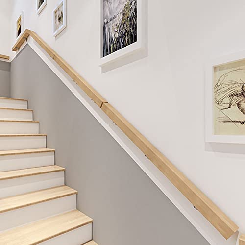 Main courante escalier bois complet 2.8m kit rampe escalier intérieur - 6