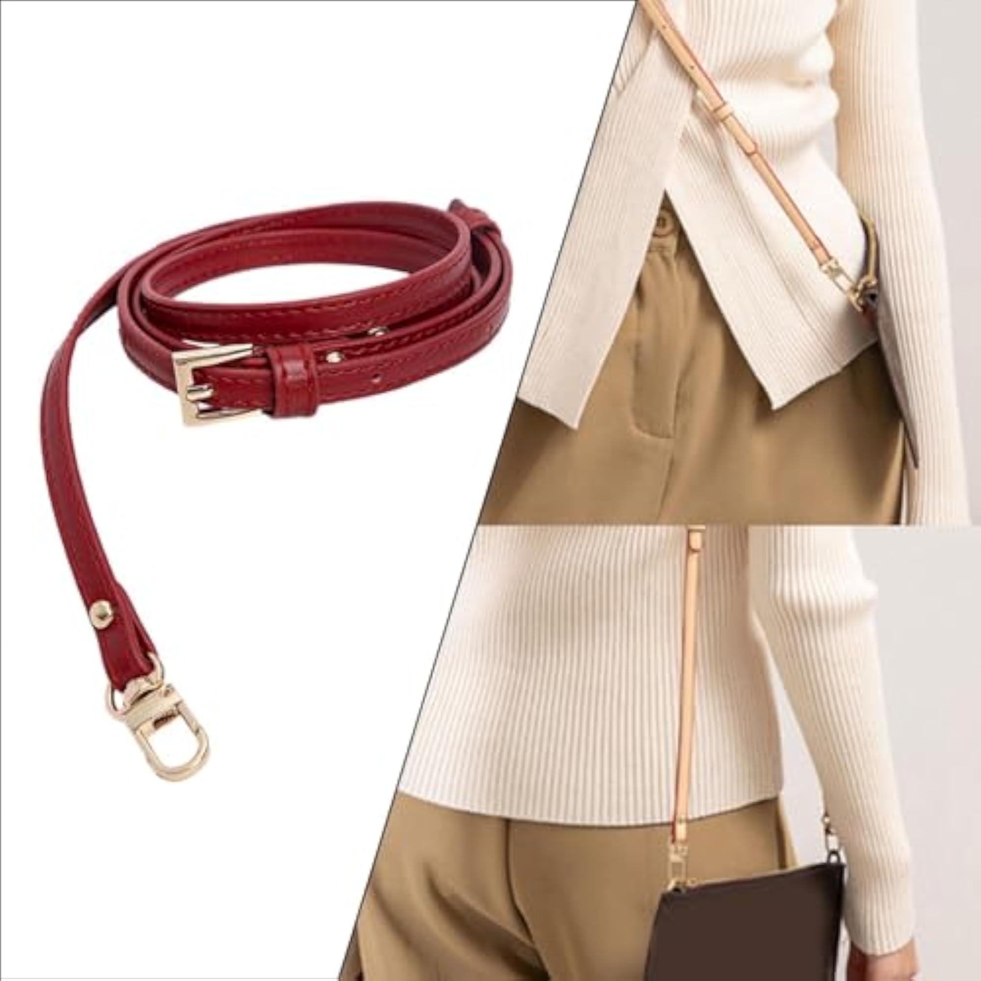 Shoulder Strap Trendy PU Leather Bag Strap