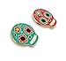 Pinsanity Cute Sugar Skulls Enamel Lapel Pins (Set of 2)