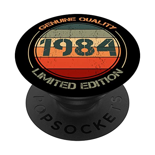 Vintage 1984 Pop Socket para teléfono divertido retro 1984 cumpleaños PopSockets PopGrip Intercambiable
