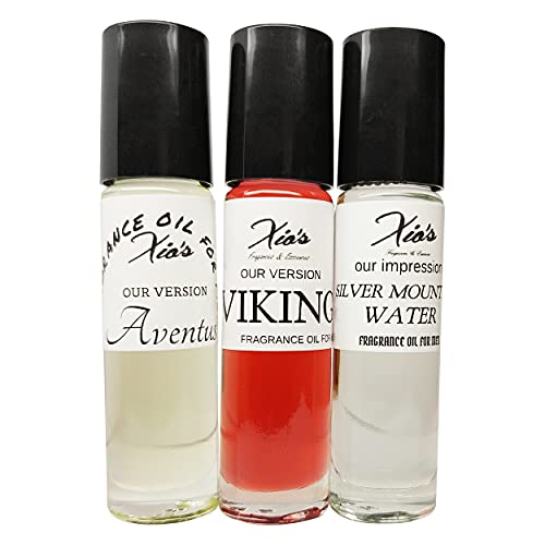 Xio's Fragrances Oils Our IMPRESSION -for Men -3 Roll on Bottles of 10 ml-