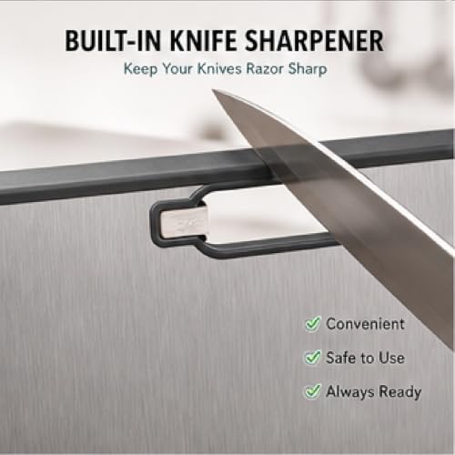 Titanium Cutting Board with Knife Sharpener,15.08" x 10.35" - image 7
