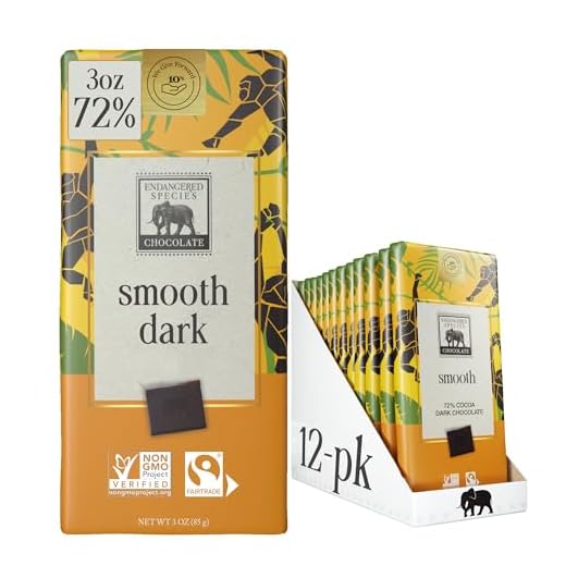 Endangered Species Bold Dark Chocolate Bar (72% cocoa)