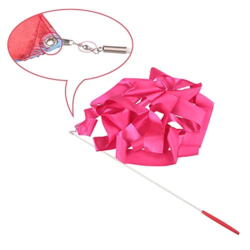 2 stuks Kleurrijke 4M Gym Dance Bodybuilding Ribbon Ritmische Art Gymnastic Ballet Streamer Tollende Rod Stick for Gym… - Image 4