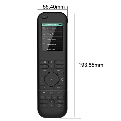 Logitech Harmony - Carcasa protectora de silicona para mando a distancia, color negro