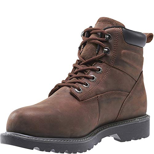 Wolverine Men's Floorhand 6 Inch Waterproof Steel Toe-M Work Boot, Dark Brown, 10 M US