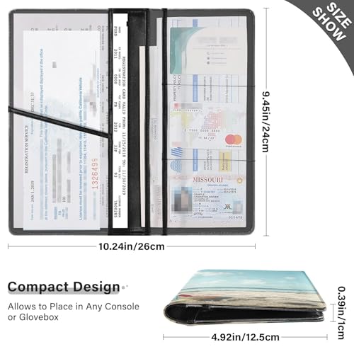 Organizador para Documentos de Cuero Slim miniatura 3