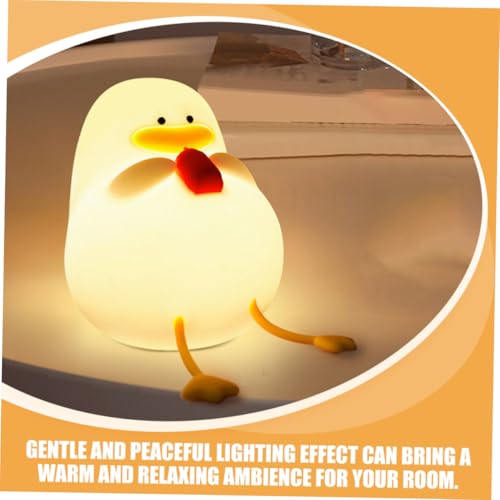 Lámpara nocturna de silicona con forma de pato Toyvian recargable miniatura 5