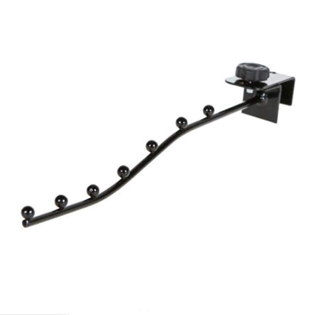 MOBYGKFY Adjustable Coat Rack, Wrought Iron Multi-function Window Cooler, Outdoor Simple Folding Hook(Svart)