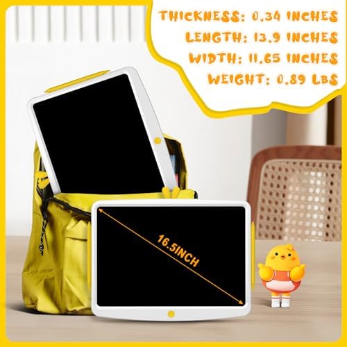 16.5 Inch Colorful LCD Writing Tablet Drawing Board Reusable Drawing Pad for Kids Electronic Educational Systems Gift Toys for Boys and Girls Age 3-12 7 41riGmXDaKL. AC