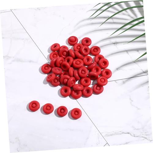 50 tapones para sellar masilla y adhesivo rojos miniatura 6