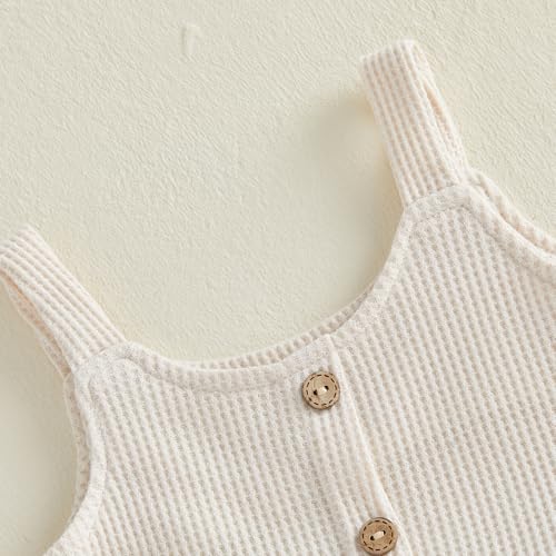 Image of Little Toddler Kids Girl Clothes Set 1-8 Years Summer Outfits Solid Color Tank Tops & Shorts