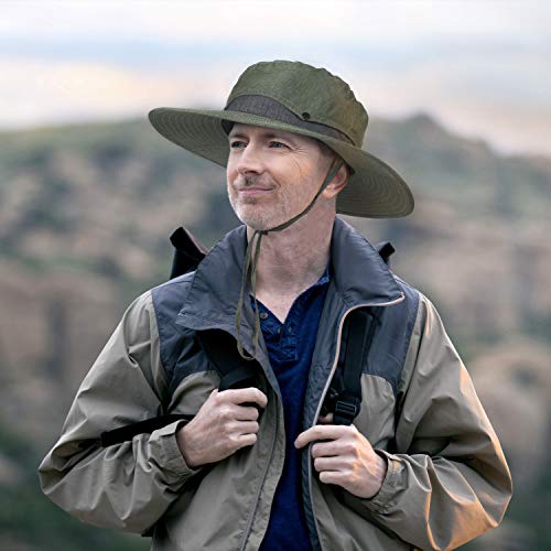 Image of Solaris Sun Hat with Neck Flap, UPF 50 Sun Protection Lightweight Sun Cap for Men Women, Wide Brim Hat for Fishing Hiking
