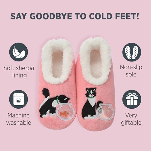 Image of Snoozies Pairable Slipper Socks - Funny House Slippers for Women, Non-Slip Fuzzy Slipper Socks