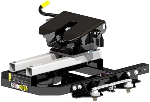 PullRite 2714 OE Puck Series 16K SuperGlide Automatically Sliding 5th Wheel Hitch for Select Ford 6.5 ft. Truck Beds