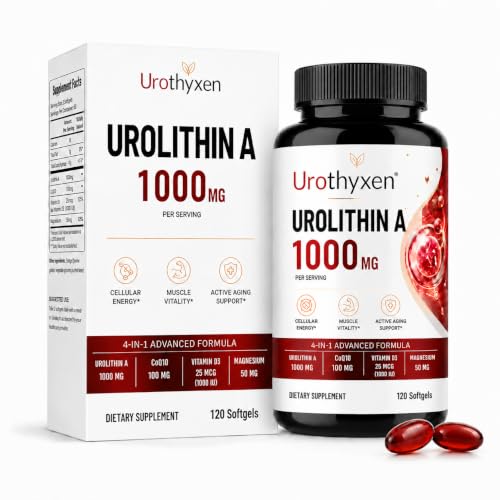 Urothyxen Urolithin A Supplement 1000mg Softgels 4-in-1 120 Count