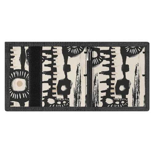African Print Design Trifold Wallet for Men Minimalist Design Slim Wallet with Money Pocket & Multiple Card Slots Stylish Durable Wallets4