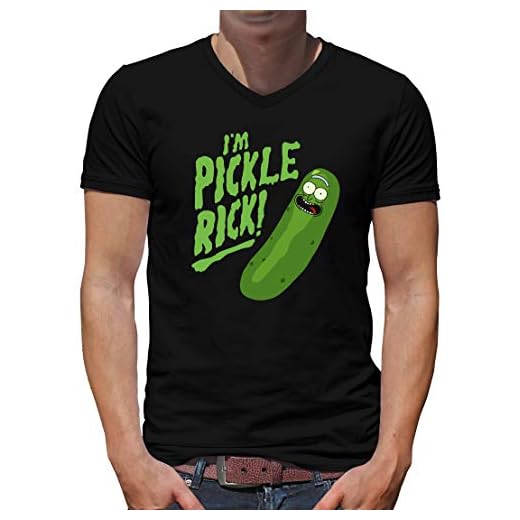 TShirt-People I`m Pickle Rick V-krage t-shirt män