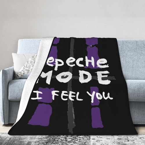 MENOPKA Multi-Größen Mode Music DeundPEundChe Band Flanelldecke Ultra-Soft Mikrofleece-Decke Anti-Pilling Hypoallergen Hautfre&lich für zu Hause Outdoor-Camping oder Geschenk