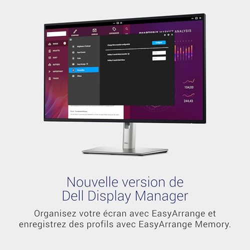 Dell P2725H 27" Full HD (1920x1080) Écran PC, 100Hz, IPS, 5ms, 99% sRGB, USB-C, DisplayPort, HDMI, VGA, 4X USB, Garantie 3 Ans, Noir
