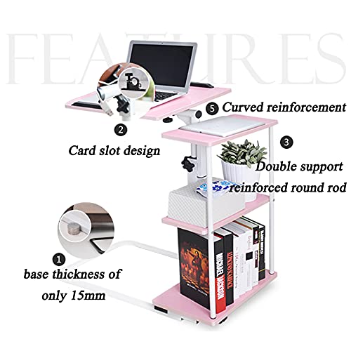 Station de travail portable pour ordinateur portable table lit mobile