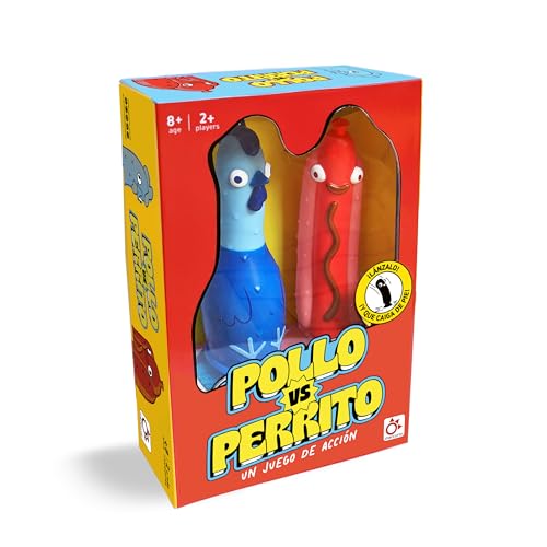 Mercurio - Pollo VS Perrito - Party Game de Acción Familiar - Completa Retos y Desafíos - Diversión para Niños, Adolescentes y Adultos - Ideal para Fiestas y Reuniones - Edad Mínima 10 Años