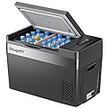 BougeRV 12 Volt Refrigerator 12V Car Fridge 30 Quart Portable Freezer Compressor Cooler Compressor Freezer, 12/24V DC 110~240V AC, -7?~50? for Truck RV SUV (Black)