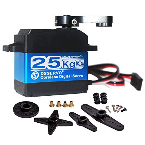 HobbyPark Waterproof 45kg High Torque Servo - Brushless Motor, 8.4V HV, Metal Gear, For RC Crawler, Car, Truck