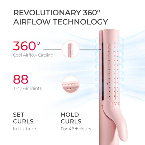 Tymo HC506P Airflow Curling Iron For Lasting Curls - Ceramic Flat Iron Hair Straightener And Curler 2 In 1 thumb #1