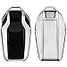 kwmobile Car Key Cover for BMW - Soft TPU Silicone Protective Key Fob Cover for BMW Display Car Key - Silver High Gloss