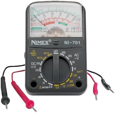 TESTER MULTIMETRO ANALOGICO FINO A 500 V PROVA BATTERIA