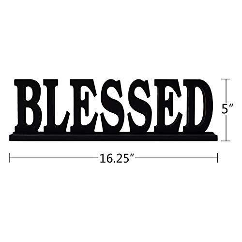 E-view Wooden Family Sign for Home Decor - Decorative Letters Tabletop Word Plaque Home Décor Accents (Set of 3-b) - Thumbnail 4