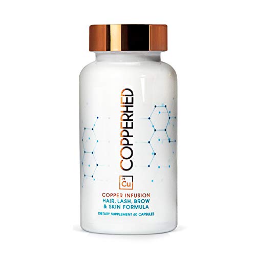 Copper Infusion Hair, Lash, Brow & Skin Supplements (60 Count) - Anti-Aging - Delay Gray Hair - Preserve Color Pigmentation - Promote Healthy Hair Growth - Improve Collagen Production Copper Infusion Hair, Lash, Brow & Skin Supplements (60 Count) - Anti-Aging - Delay Gray Hair - Preserve Color Pigmentation - Promote Healthy Hair Growth - Improve Collagen Production