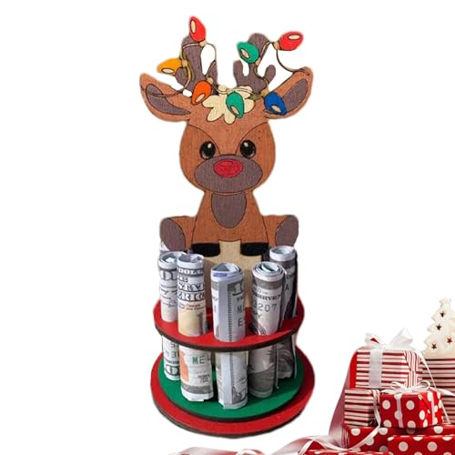 Porta-notas para dinheiro, porta-moedas de,Clipe de dinheiro de em formato de de neve com 10 furos -