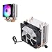 Raffreddatore Ad Aria per CPU RGB, Ventole di Raffreddamento per CPU del Computer RGB 90 Mm 3 Pin 4 Tubi di Calore Funzionamento Silenzioso Plug And Play Ventola per CPU Ampia(ventilatore singolo)