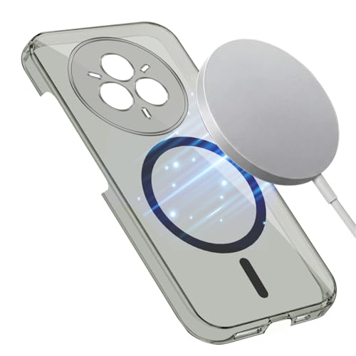 Image of Jkobi Lifetime Anti-Yellow MagSafe Compatible Clear Back Cover Case for Realme 14 Pro (Sleek Hard Crystal | Shockproof and Camera Protection)