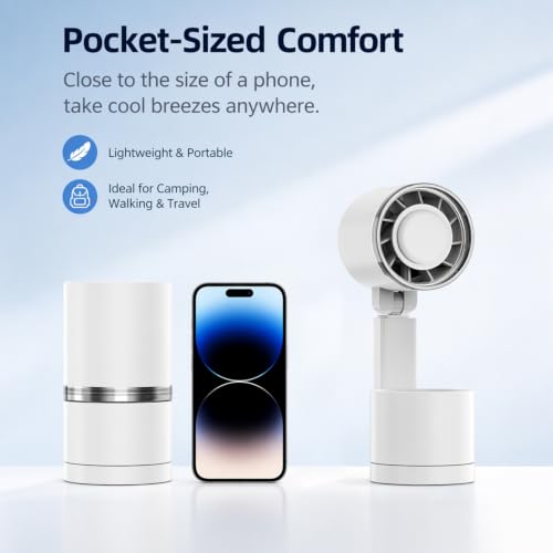 Ventilateur de camping portable oscillant 12000mAh avec lampe LED et télécommande - 6