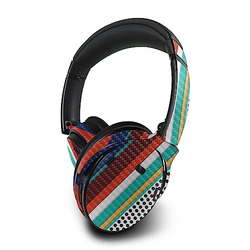 Image of MightySkins Carbon Fiber Skin Compatible with Bose QuietComfort 45 Headphones Protective, Durable Textured Carbon Fiber Finish | Easy to Apply | Made in The USA