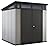 Keter Outdoor Storage Shed, for House, Patio & Yard, Plastic Resin, Artisan, 7x7 Ft, Gray