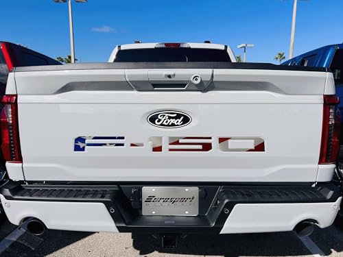 Image of Eurosport Daytona- Compatible with 2021-Current, Ford F150 Standard Tailgate Letters (USA Flag)
