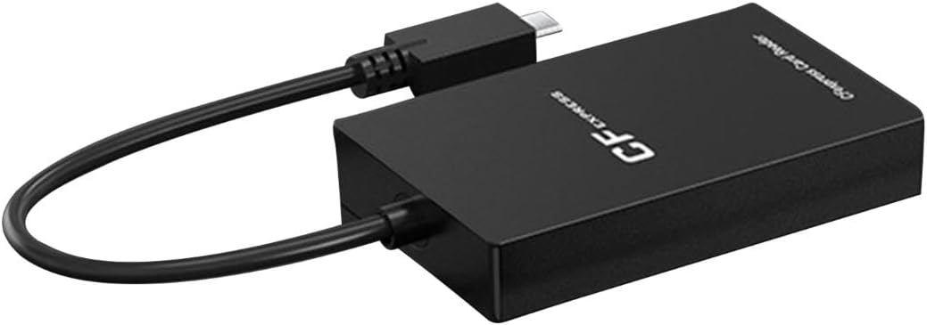 2024 CFexpress Type B Card Reader, 10Gbps CFexpress Card Reader, USB3.1 Gen 2 Type C Card Reader 105 x 53 x 15mm
