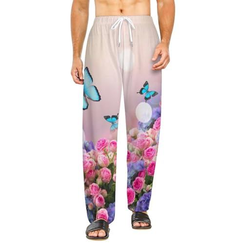 Fleurs de Papillon bas de pyjama long résout le manque de poches