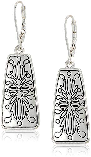 Napier Silver Square Drop Earrings, 0 #TOP13