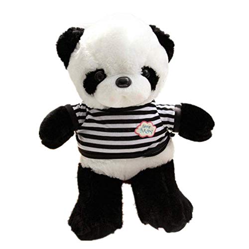 Doudou panda noir et blanc à offrir comme cadeau de naissance ou d'anniversaire