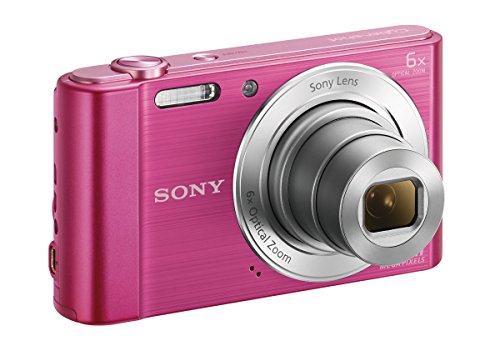 Sony DSC-W810 - Cámara compacta de 20.1 Mp (pantalla de 2.7', zoom óptico 6x, estabilizador digital), rosa